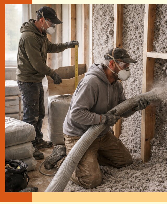 Утепление таунхауса эковатой в ессентуках для максимально теплых стен