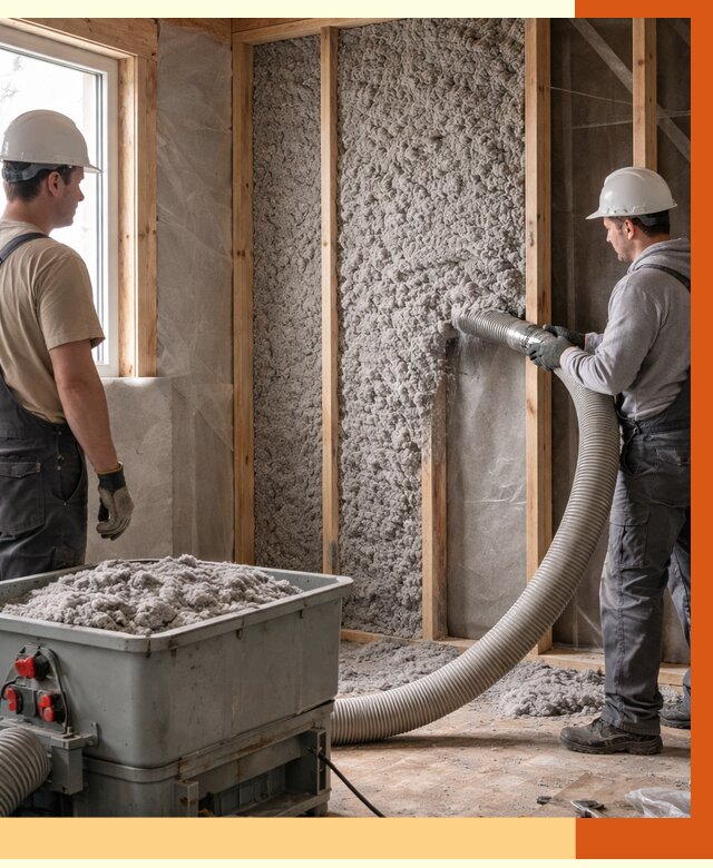 Утепление каркасного дома эковатой в ессентуках от 1835 руб. | ТепломастерСсн