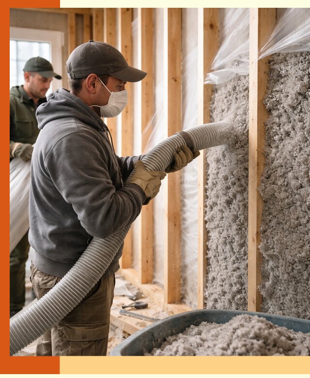 Утепление каркасного дома эковатой в ессентуках — качественно и надолго