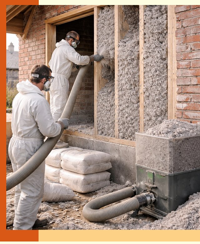 Утепление кирпичного дома эковатой в ессентуках