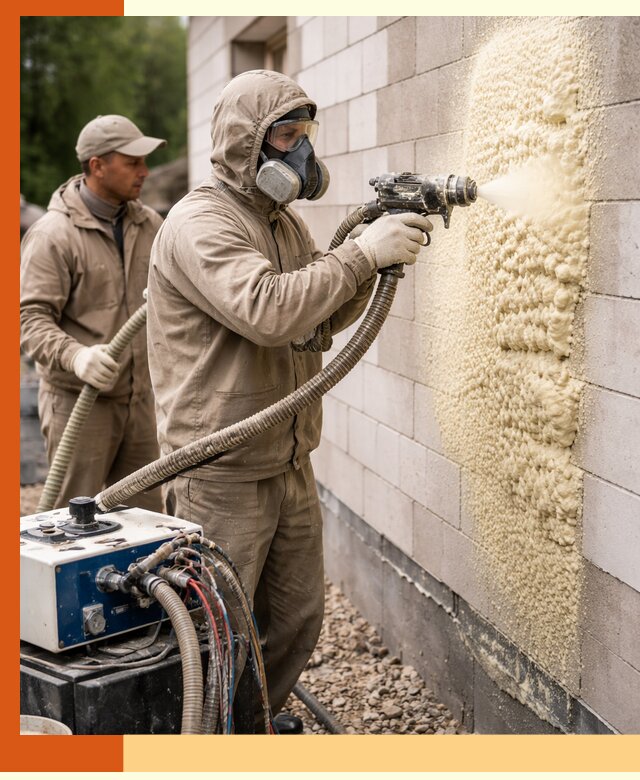 Утепление дома из газобетона ППУ в ессентуках — надежная теплоизоляция