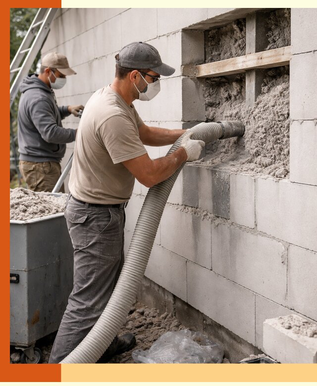 Утепление дома из газобетона эковатой в ессентуках