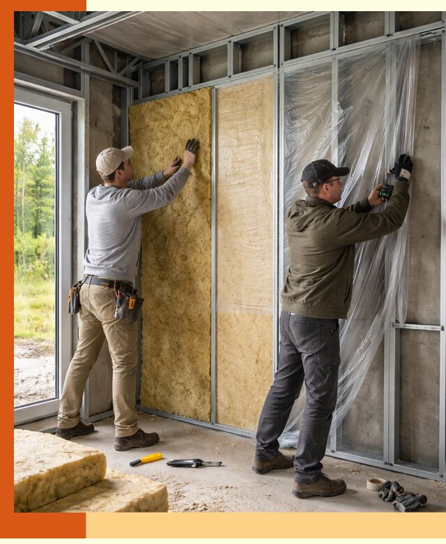 Утепление дома из ЛСТК в ессентуках с гарантией качества и эффективности