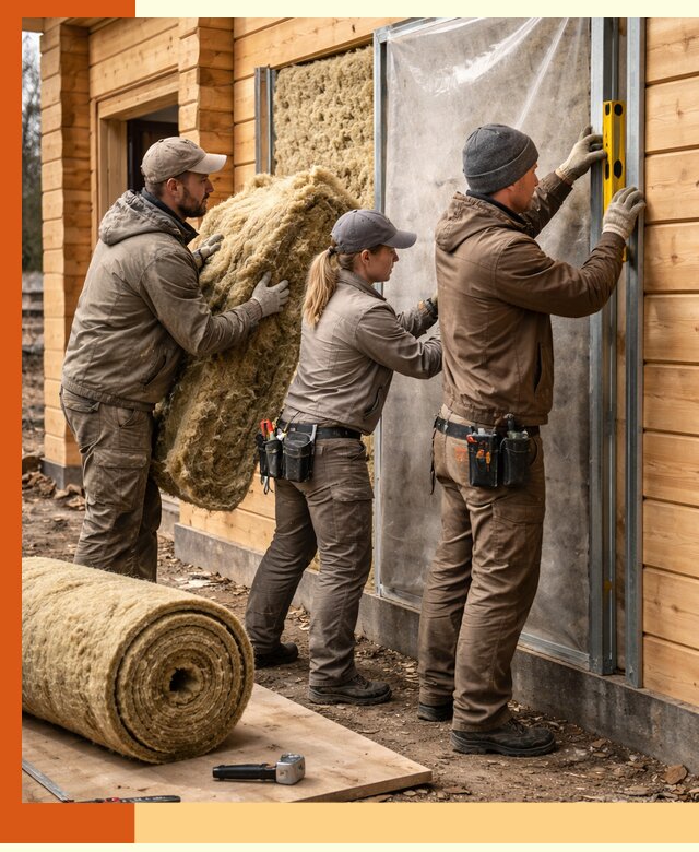 Утепление дома из двойного бруса в ессентуках качественно и надёжно
