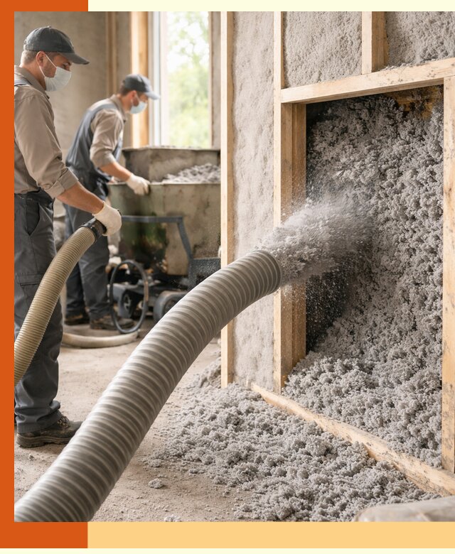 Утепление коттеджа эковатой в ессентуках с гарантией качества