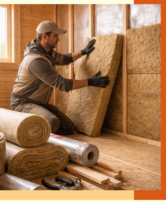 Утепление бани в ессентуках под ключ от 4589 руб./м2 — утеплить потолок, пол и стены | ТепломастерСсн