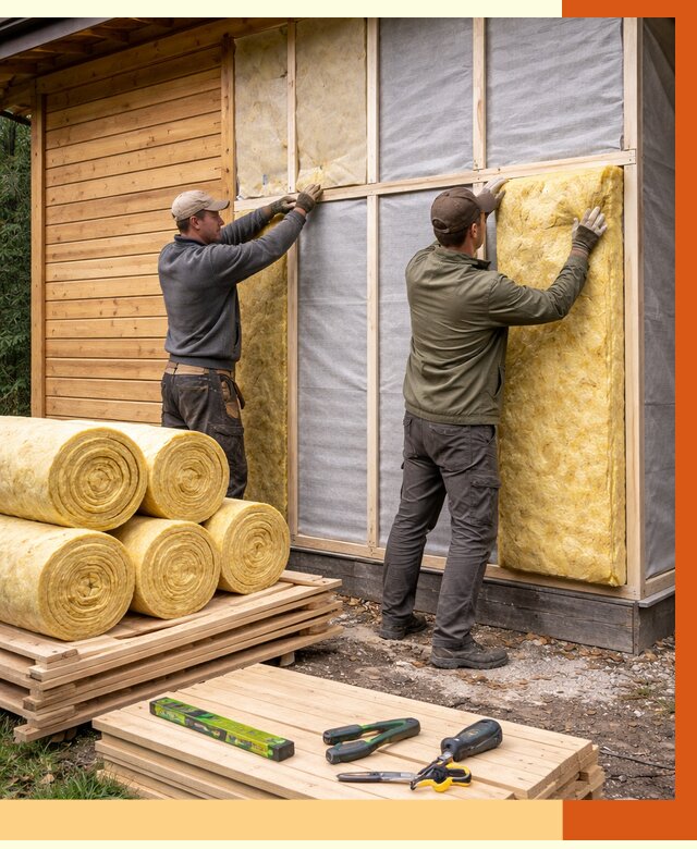 Утепление бани снаружи в ессентуках от 86675 руб. под ключ | ТепломастерСсн