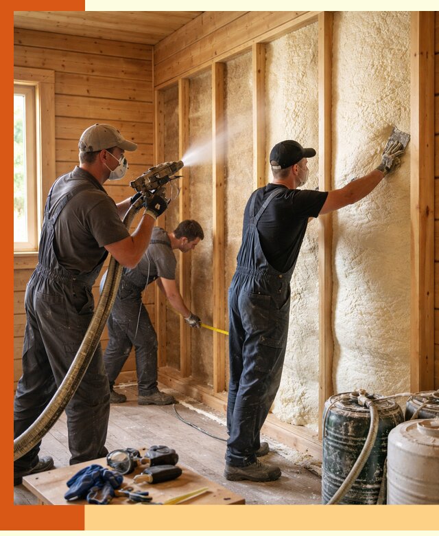 Утепление бани пенополиуретаном (ППУ) в ессентуках