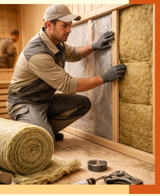 Утепление сауны изнутри в ессентуках от 6628 руб. за м2 | ППУ, под ключ — ТепломастерСсн