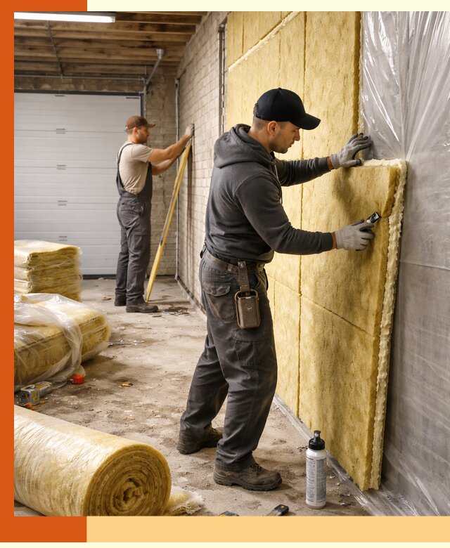 Утепление гаража под ключ в ессентуках — все виды теплоизоляции