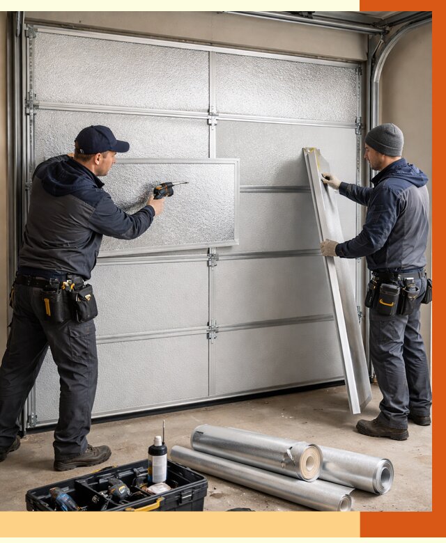 Утепление гаражных ворот в ессентуках от 8005 руб/м2 — надежно и быстро | ТепломастерСсн