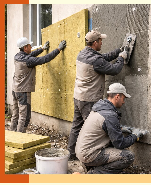 Утепление фасада под штукатурку в ессентуках — энергоэффективная технология