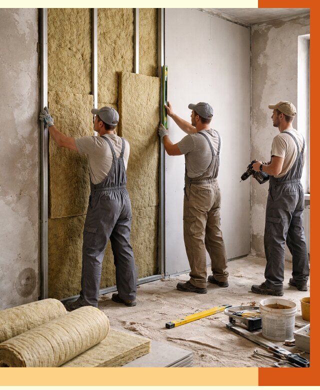 Утепление стен изнутри в ессентуках от 2294 руб/м² под ключ | ТепломастерСсн