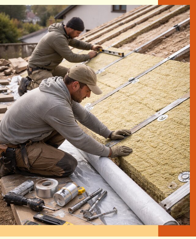 Утепление крыши снаружи в ессентуках под ключ от 1224 руб./м2 | ТепломастерСсн