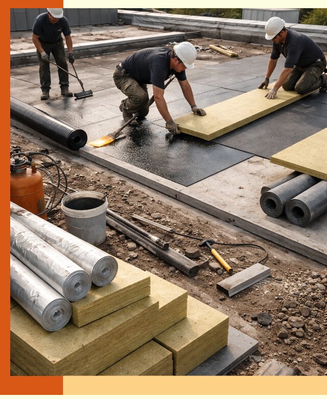 Утепление плоской крыши в ессентуках — надежная теплоизоляция и герметизация