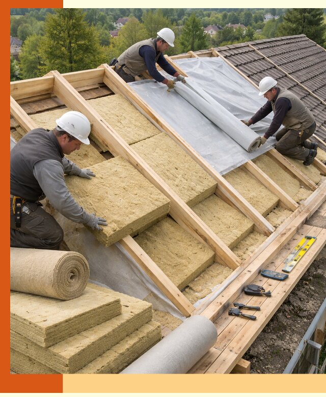 Утепление скатной крыши в ессентуках качественно и надёжно