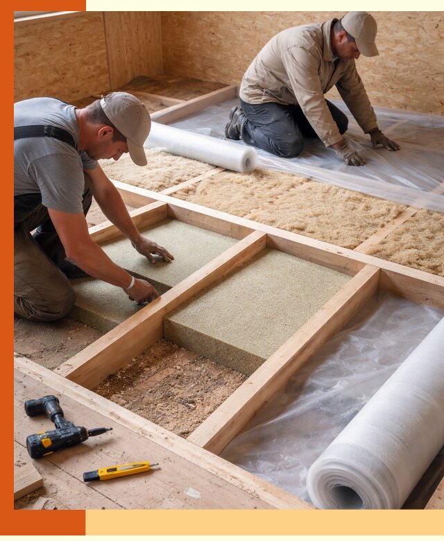 Профессиональное утепление деревянного пола в ессентуках