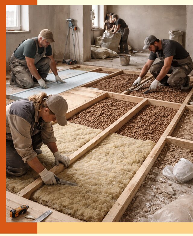 Утепление перекрытий жилых и промышленных зданий в ессентуках