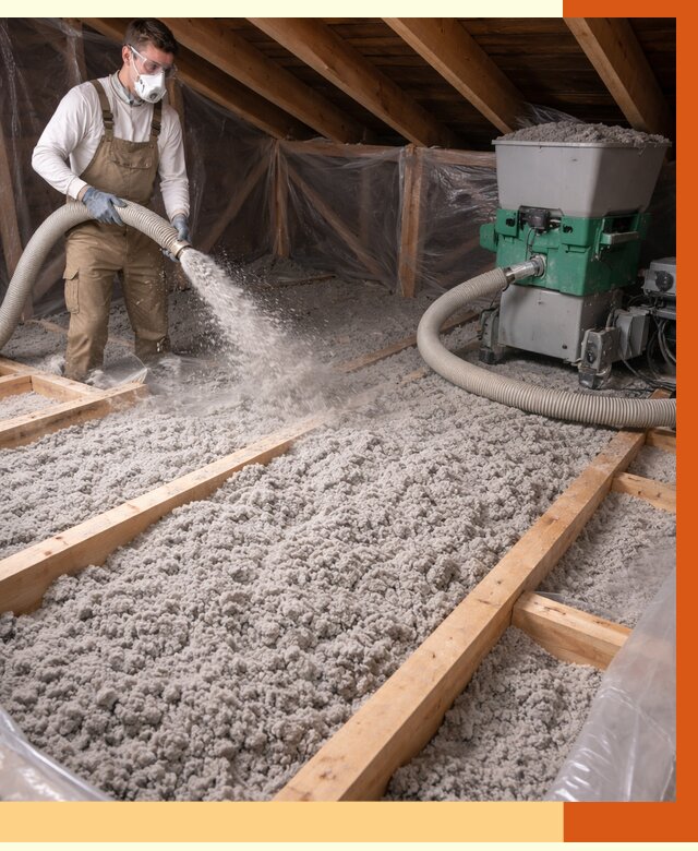 Утепление чердака эковатой в ессентуках от 1479 руб/м2 — заказать у ТепломастерСсн