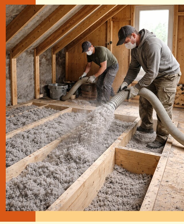 Утепление мансарды эковатой в ессентуках с гарантией качества