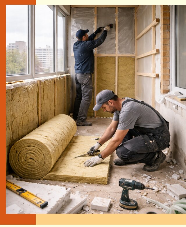 Утепление балкона под ключ в Ессентуках качественно и быстро