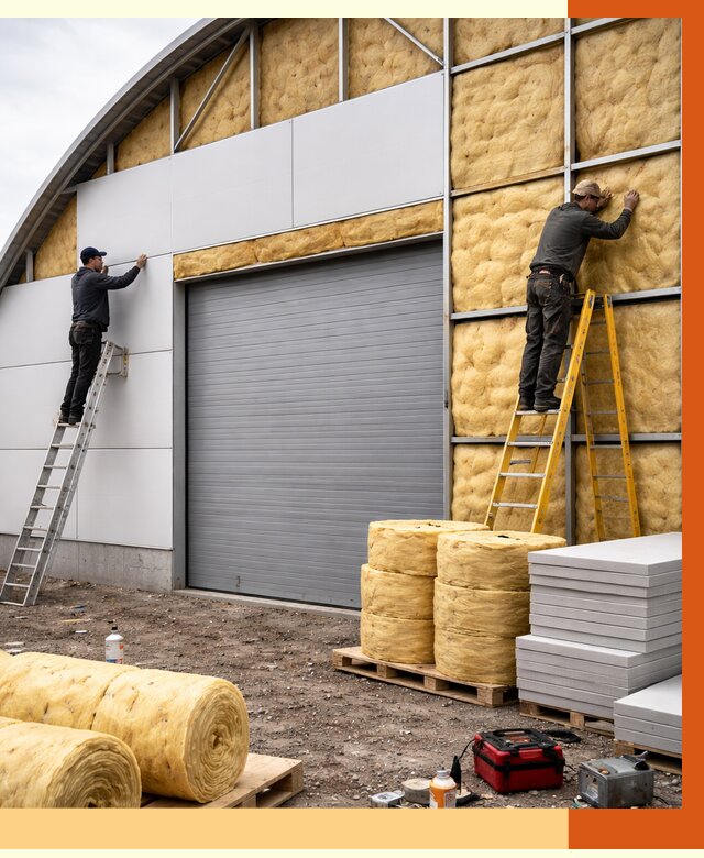 Утепление ангара пенополиуретаном в ессентуках от 7342 руб./м² — комплекс от ТепломастерСсн