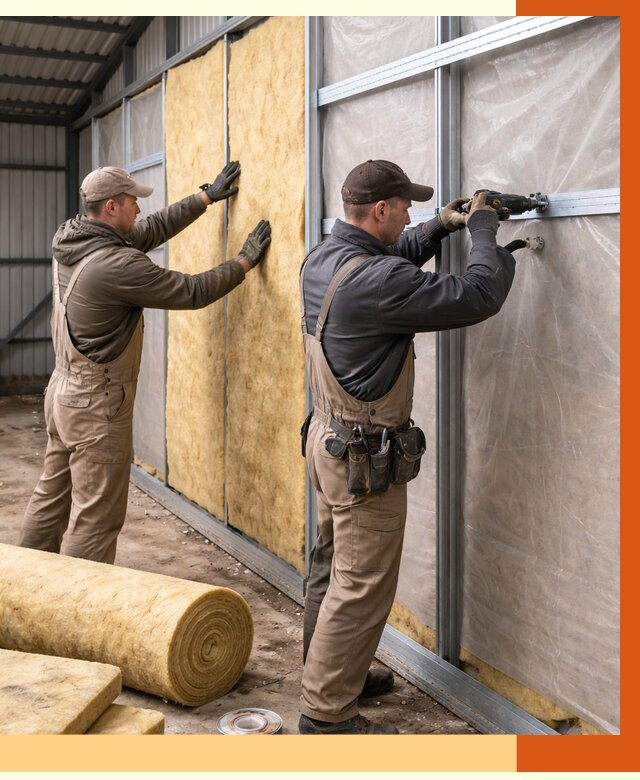 Утепление металлического ангара в ессентуках от 4844 руб/м2 — услуги под ключ | ТепломастерСсн