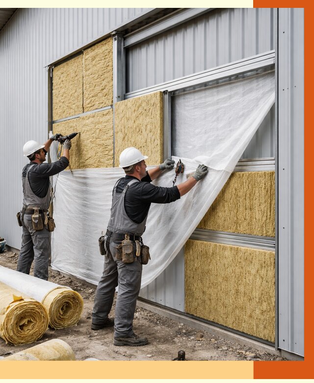 Утепление металлического склада в ессентуках от 4589 руб/м2 — комплексное утепление под ключ | ТепломастерСсн