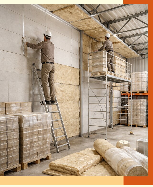 Утепление склада готовой продукции в ессентуках от 1988 руб./м2 — комплексно | ТепломастерСсн