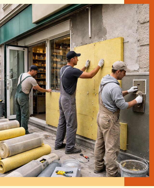 Утепление магазина в ессентуках от 4589 руб/м2 — цена, стены и снаружи | ТепломастерСсн