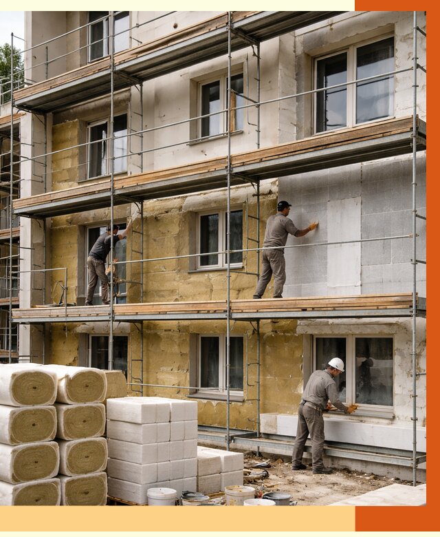 Утепление гостиницы в ессентуках от 7342 руб./м2 — комплексно, ППУ, под ключ | ТепломастерСсн