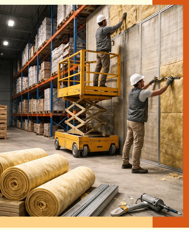 Утепление торгового склада в ессентуках от 3263 руб/м2 — комплексно и под ключ | ТепломастерСсн