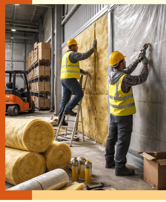 Утепление склада с техникой в ессентуках под ключ