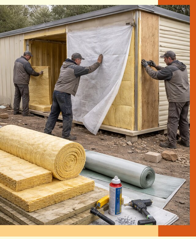 Утепление строительной бытовки в ессентуках от 12746 руб. под ключ | ТепломастерСсн