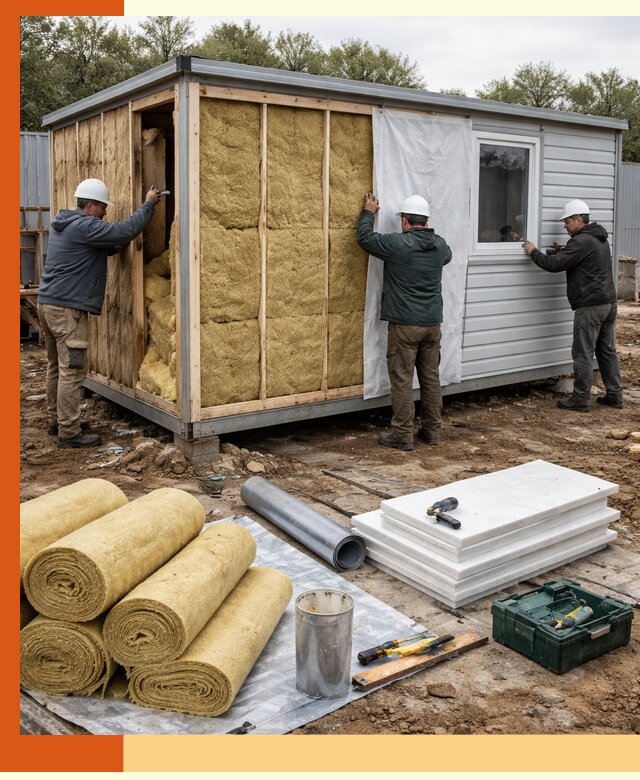 Утепление строительной бытовки под ключ в ессентуках для любых условий