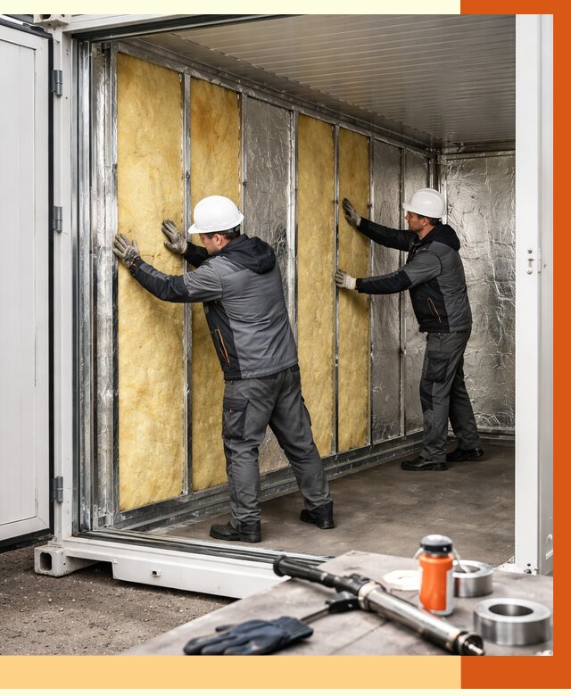 Утепление рефрижераторного контейнера в ессентуках от 45887 руб./м² | ТепломастерСсн