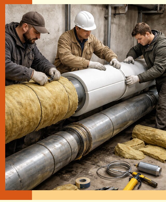 Утепление трубопровода в ессентуках с гарантией энергоэффективности