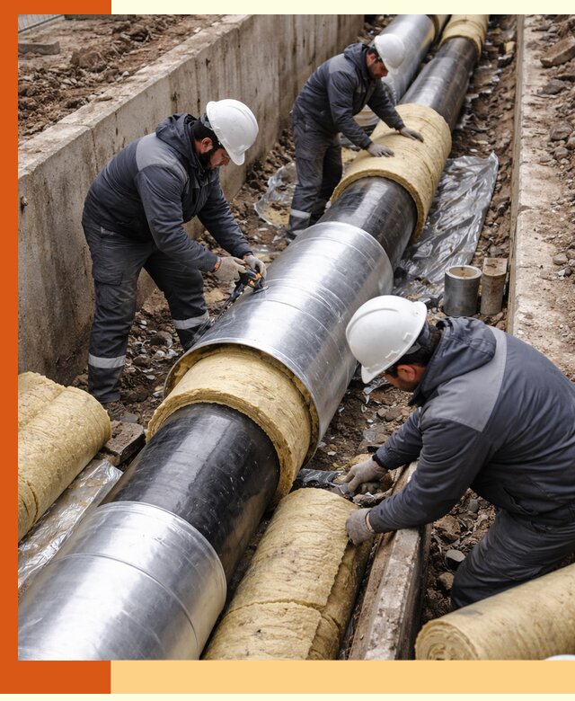 Утепление теплотрассы в ессентуках: утеплительные работы и материалы