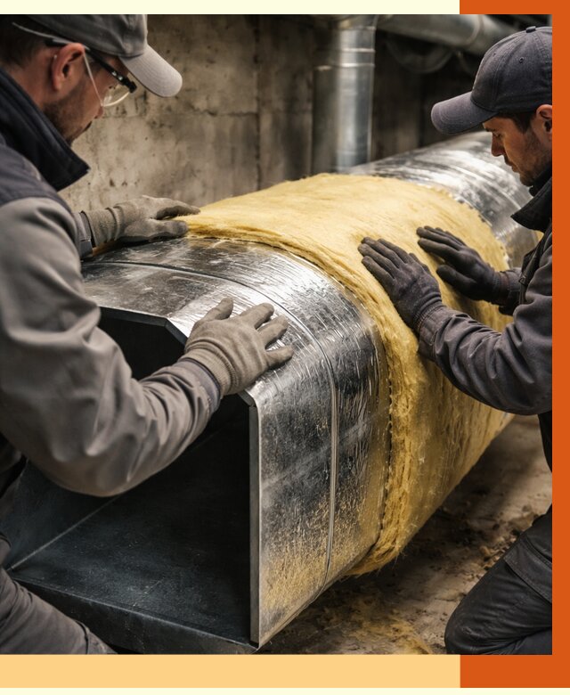 Утепление воздуховодов в ессентуках от 4283 руб. — теплоизоляция вентиляции | ТепломастерСсн