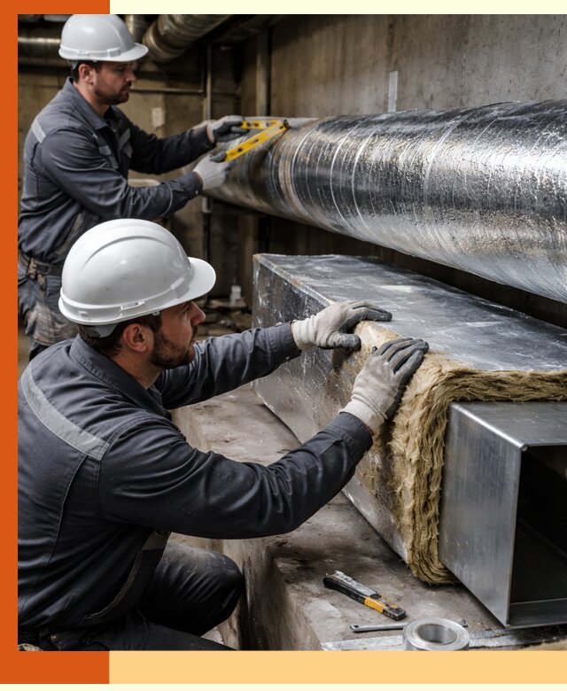 Профессиональное утепление воздуховодов и теплоизоляция в ессентуках