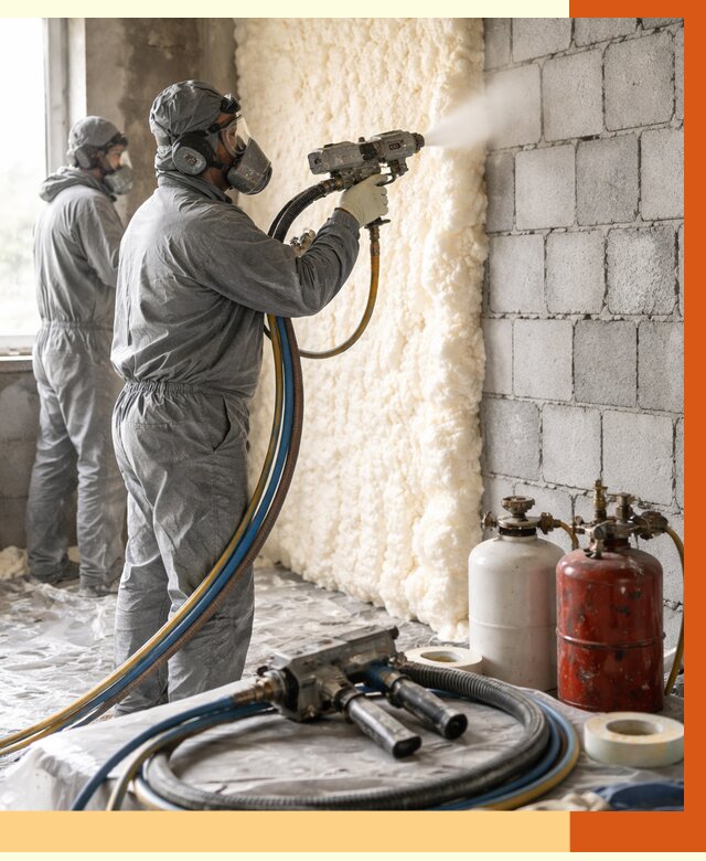 Утепление блочной стены ППУ в ессентуках от 4334 руб./м² — ТепломастерСсн