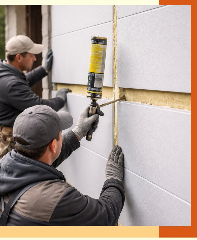 Утепление сэндвич панелей ППУ в ессентуках от 4283 руб. за м2 | ТепломастерСсн