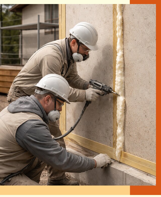 Утепление сип панелей ППУ в ессентуках от 4895 руб. под ключ | ТепломастерСсн