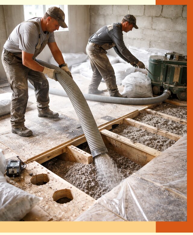 Заполнение пустот перекрытий в ессентуках от 4589 руб. под ключ | ТепломастерСсн