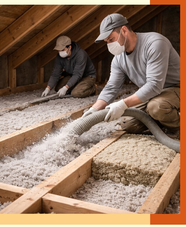 Заполнение полостей чердачного перекрытия в ессентуках от 4589 руб. | ТепломастерСсн