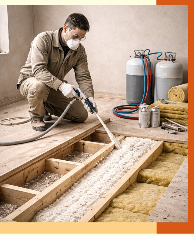 Заполнение полостей межэтажного перекрытия в ессентуках от 4283 руб. | ТепломастерСсн