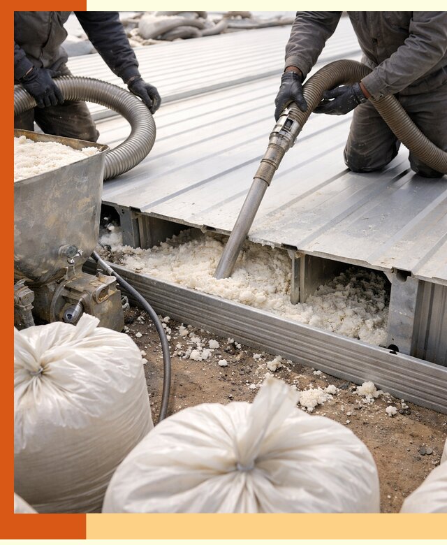 Заполнение пустот кровельных панелей пенными и мокрыми герметиками в ессентуках