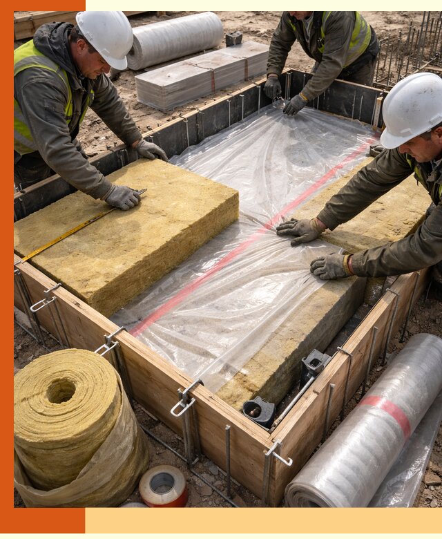 Теплоизоляция опалубки для строительства в ессентуках