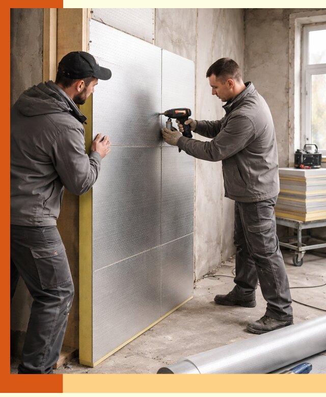 Утепление PIR панелями домов и зданий в ессентуках