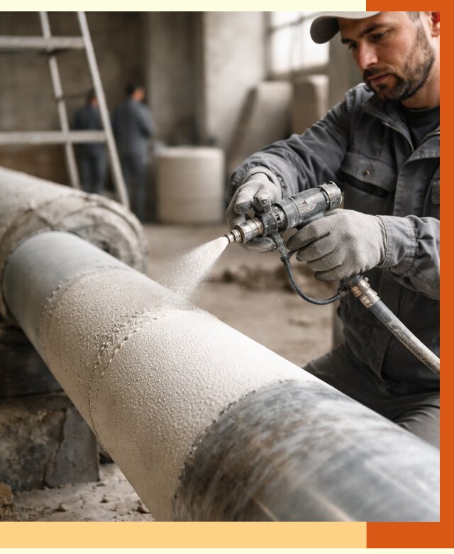 Утепление труб жидкой теплоизоляцией в ессентуках от 7648 руб. под ключ | ТепломастерСсн